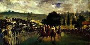 Edouard Manet Racing at Longchamp, oil painting artist